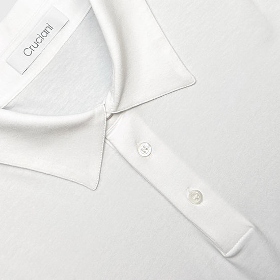 Cruciani Polo Ossigeno Cotton White-Wools Boutique Uomo