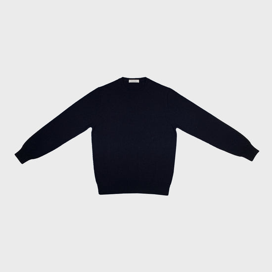 Cruciani Cashmere Sweater Crewneck Blue-Wools Boutique Uomo