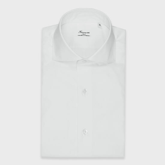 Finamore Men's Two Ply Shirt Cotton White-Wools Boutique Uomo
