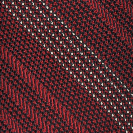 F.Marino Regimental Tie Grenadine Silk 3 Folds Micro Pois Burgundy-Wools Boutique Uomo