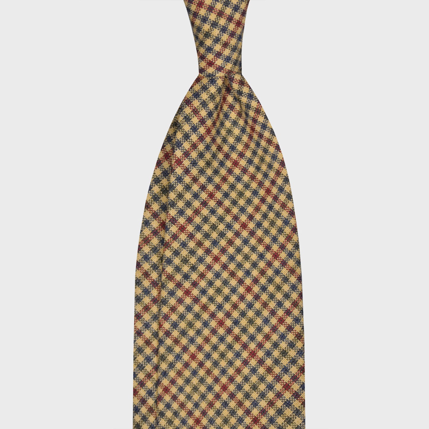 Load image into Gallery viewer, F.Marino Gun Club Check Wool Tie 3 Folds Yellow-Wools Boutique Uomo
