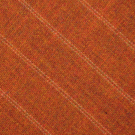 F.Marino Regimental Wool Tie 3 Folds Dark Orange-Wools Boutique Uomo
