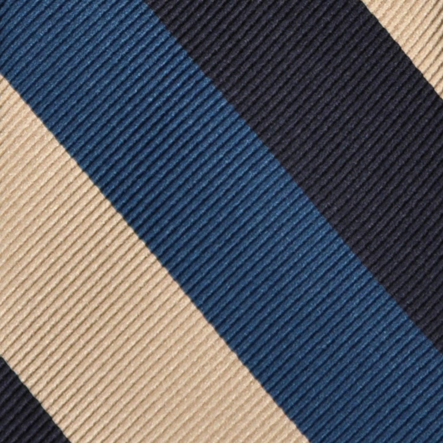 F.Marino Jacquard Silk Tie 3 Folds Regimental Cobalt-Wools Boutique Uomo