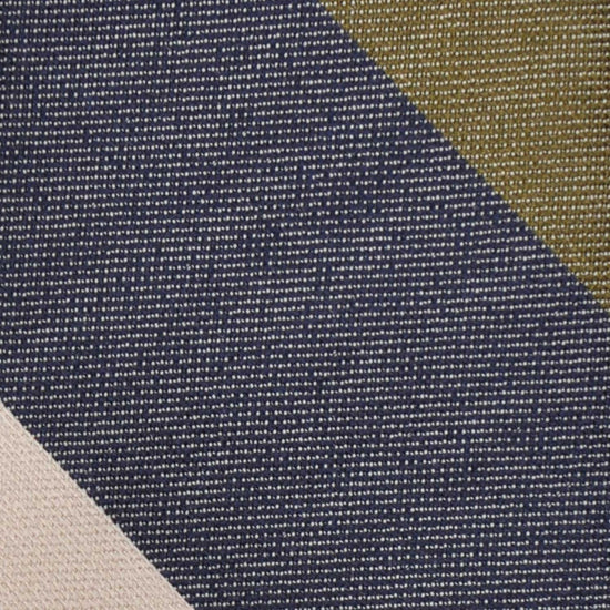 F.Marino Panama Silk Tie 3 Folds Regimental Maxi Stripes Olive-Wools Boutique Uomo
