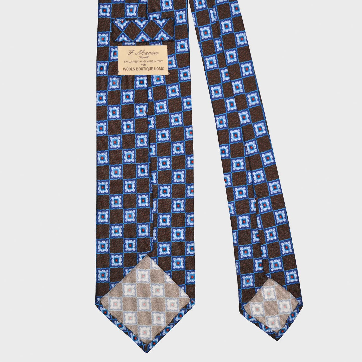 Louis Vuitton Diamonds V Tie Navy Silk