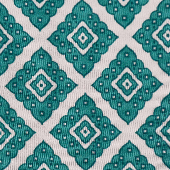 Load image into Gallery viewer, F.Marino Silk Tie 3 Folds Ornamental Rhombus Aquamarine-Wools Boutique Uomo

