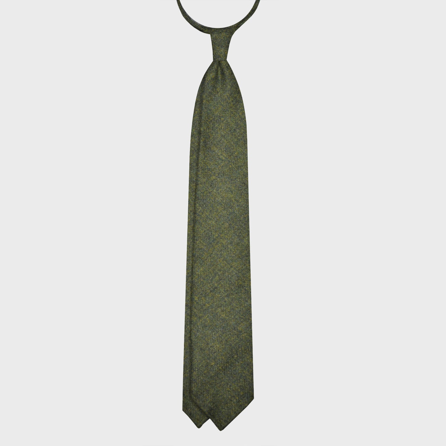 Load image into Gallery viewer, F.Marino Tweed Tie 3 Folds Grass Green-Wools Boutique Uomo
