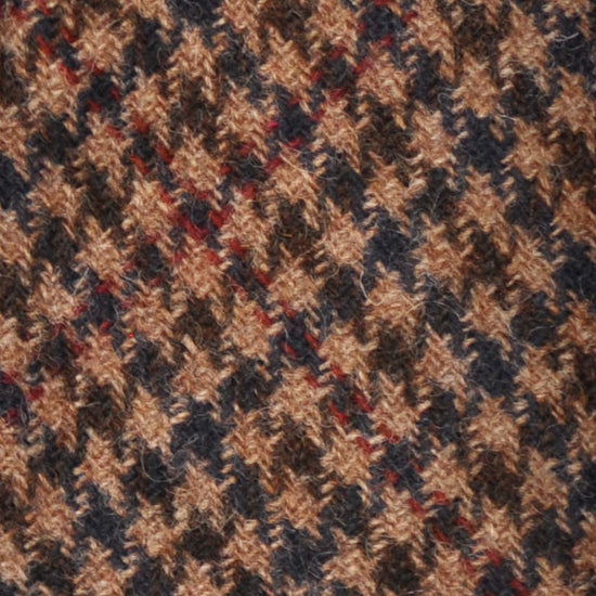 F.Marino Pied de Poule Tweed Tie 3 Folds Brown-Wools Boutique Uomo