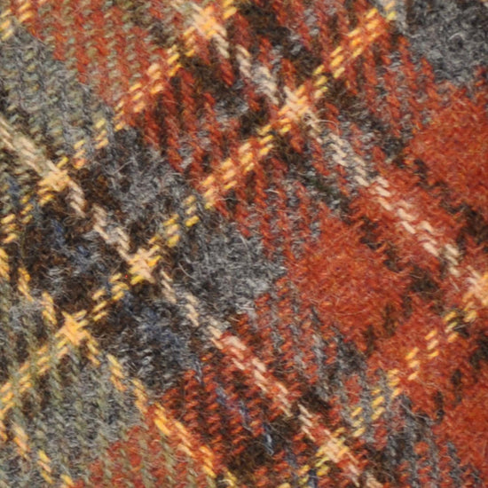 F.Marino Tartan Tweed Tie 3 Folds Multicolor-Wools Boutique Uomo