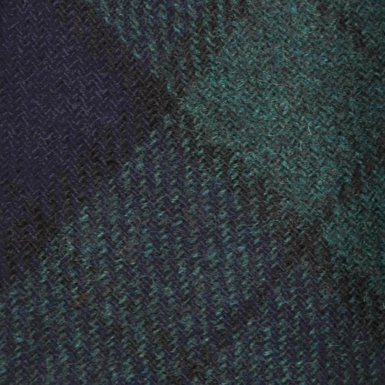 F.Marino Tweed Tie 3 Folds Black Watch Tartan Green-Wools Boutique Uomo