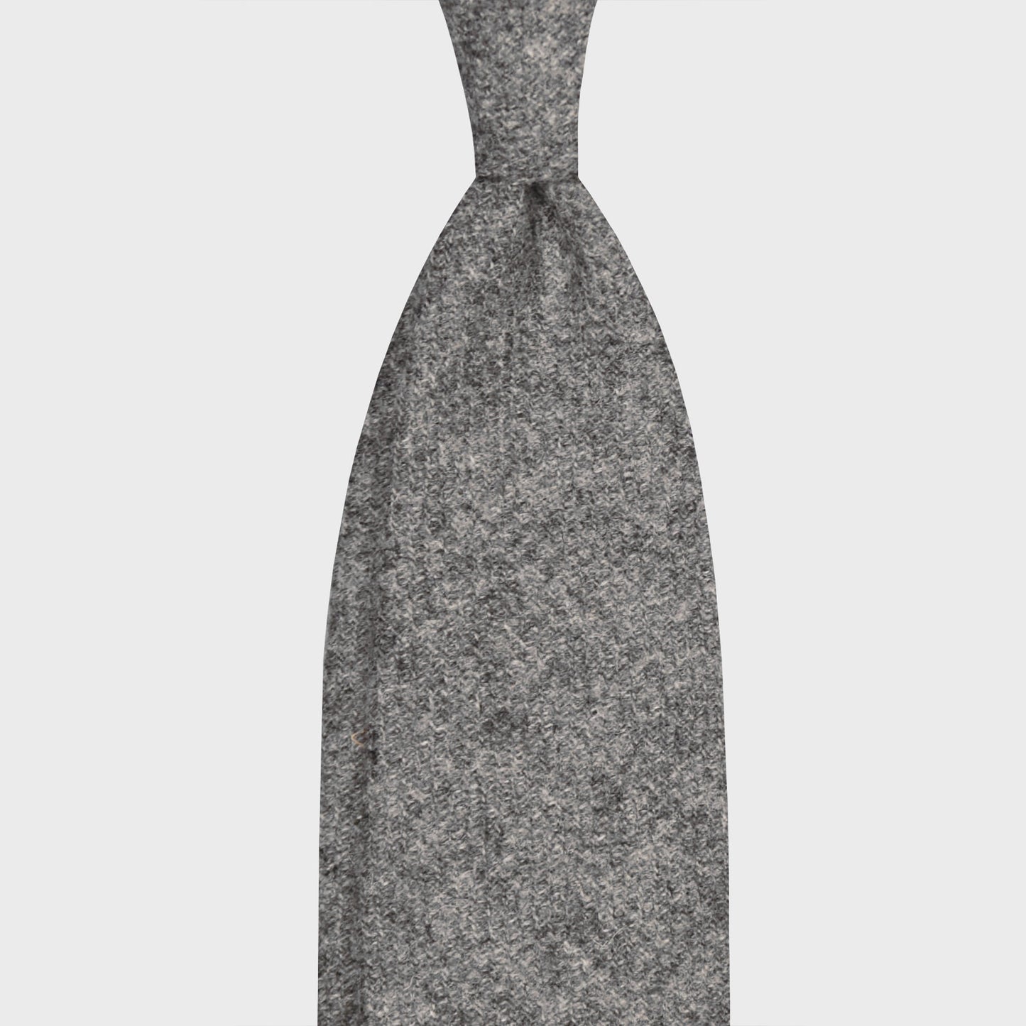 F.Marino Tweed Tie 3 Folds Cloud Grey-Wools Boutique Uomo