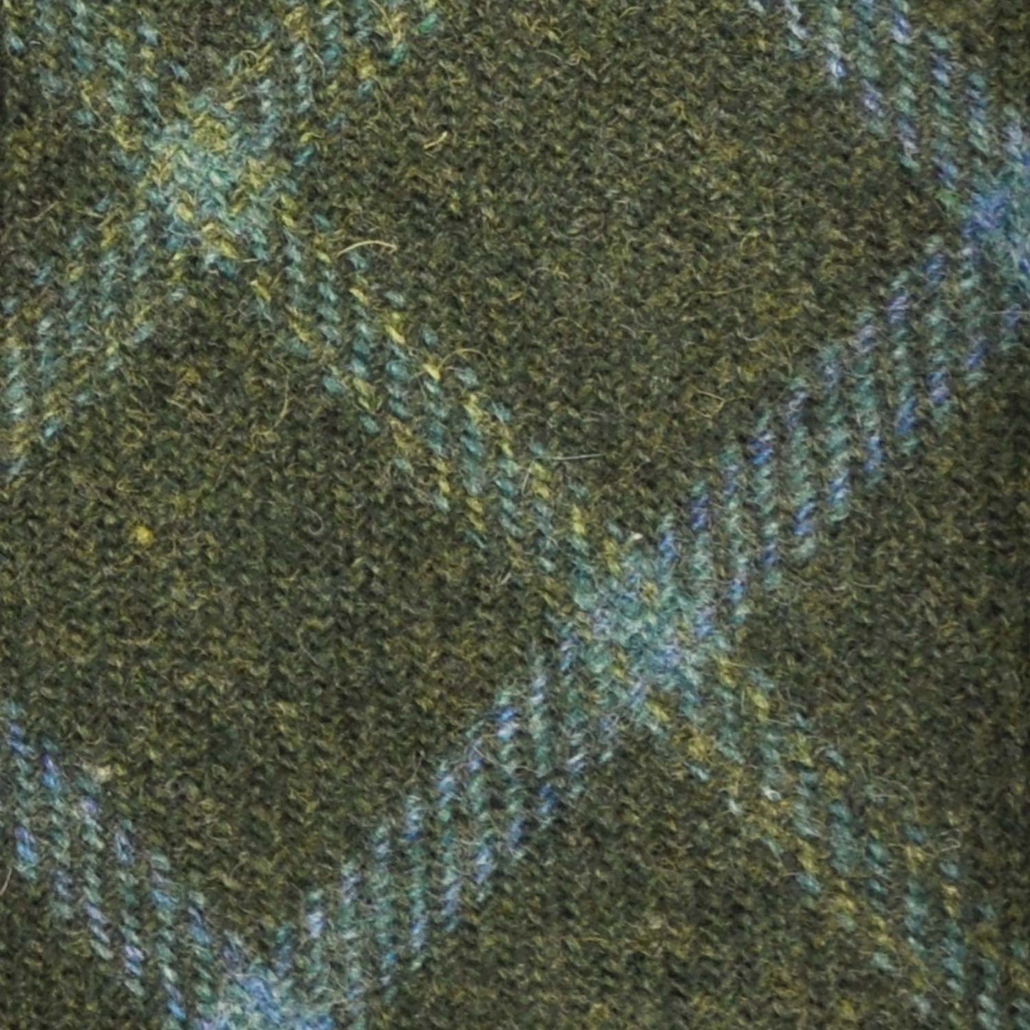 Load image into Gallery viewer, F.Marino Tweed Tie 3 Folds Windowpane Rifle Green-Wools Boutique Uomo
