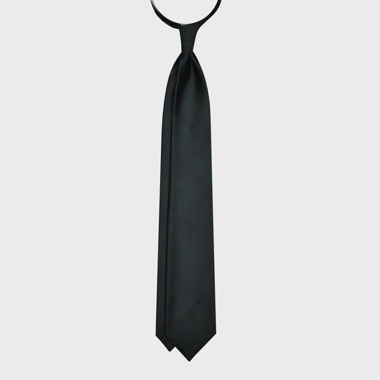 F.Marino Tartan Wool Tie Drapes 3 Folds Green-Wools Boutique Uomo