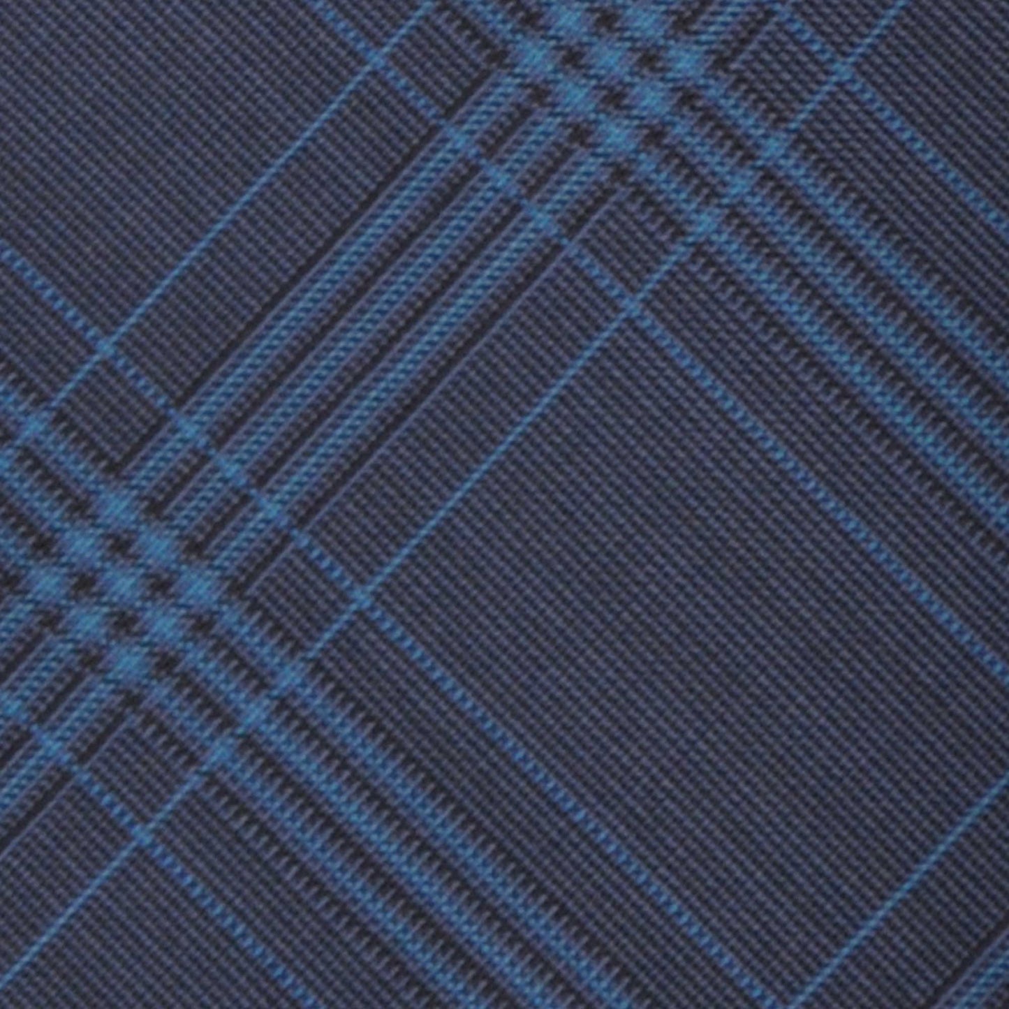 Load image into Gallery viewer, F.Marino Handmade Wool Tie 3 Folds Prince of Wales Electric Blue-Wools Boutique Uomo
