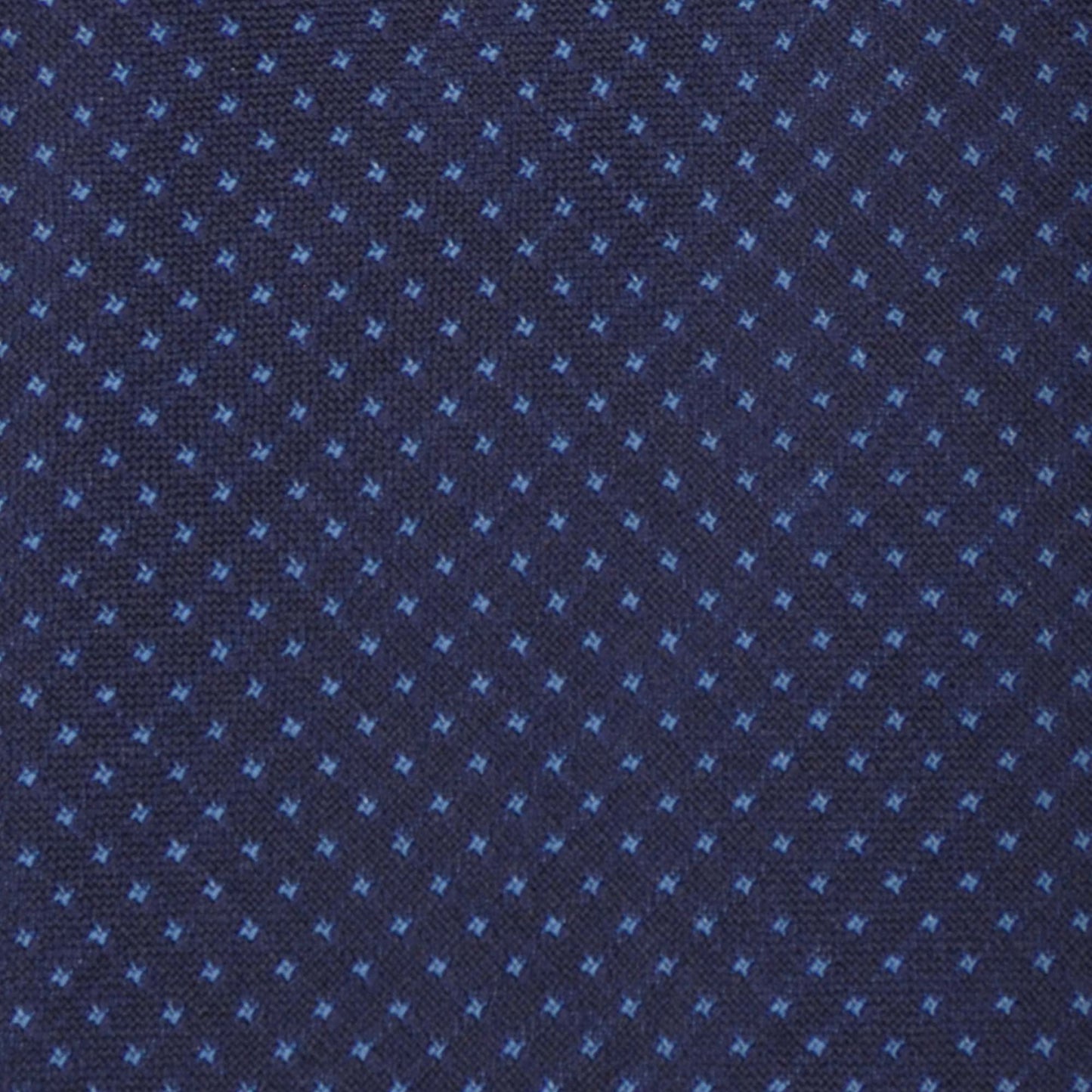F.Marino Wool Tie 3 Folds Micro Pois Blue-Wools Boutique Uomo