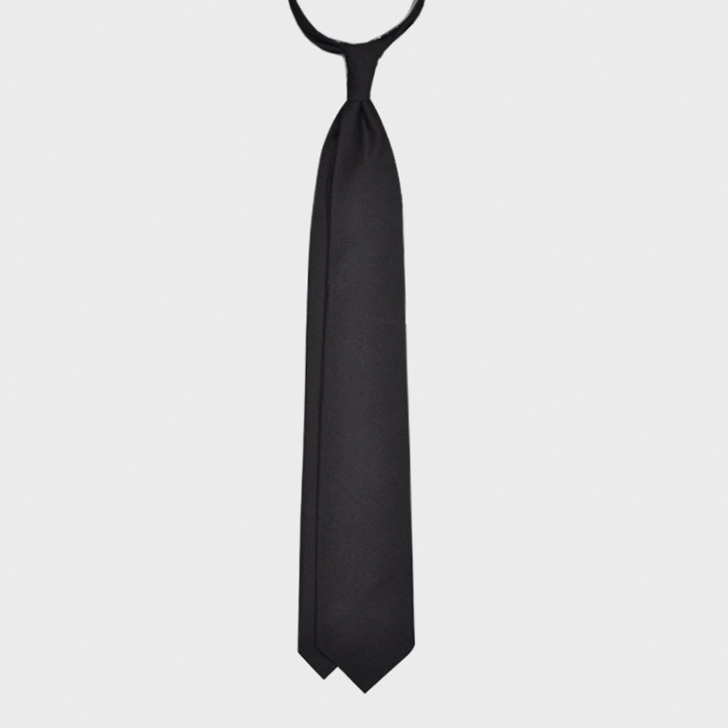 F.Marino Handmade Cashmere Tie 3 Folds Blue-Wools Boutique Uomo
