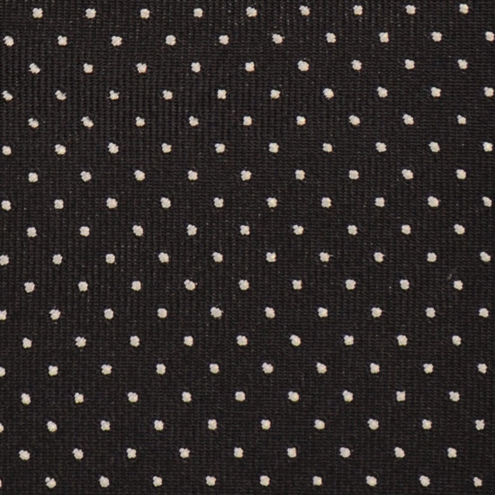 F.Marino Handmade Silk Tie 3-Fold Micro Pois Black-Wools Boutique Uomo