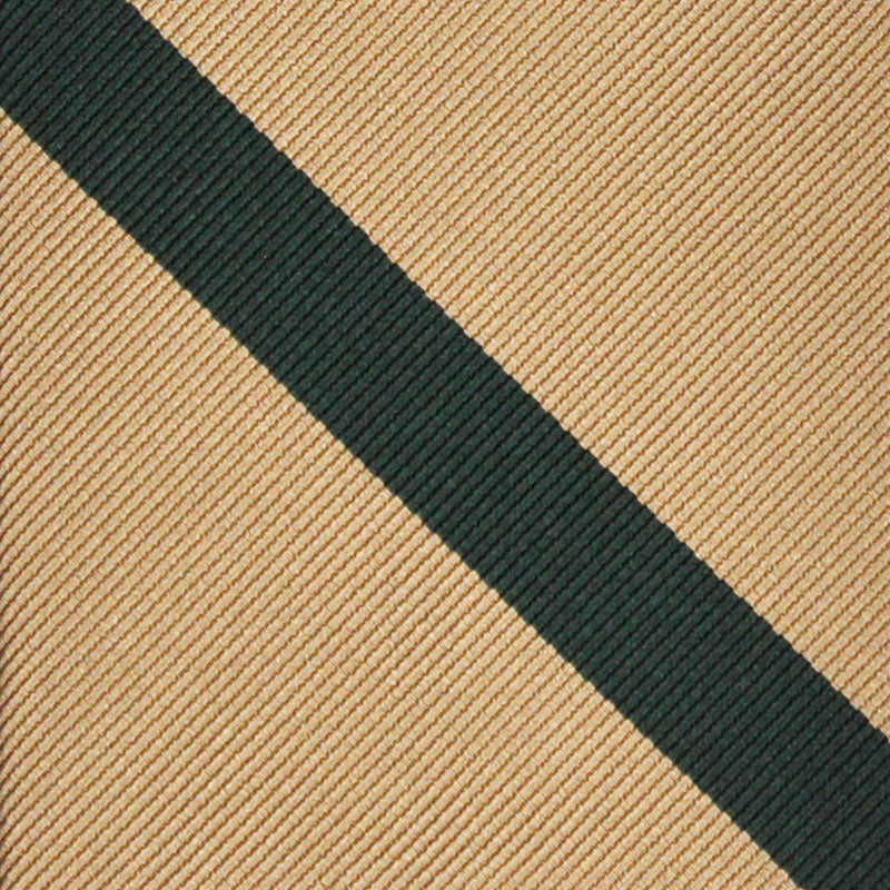 F.Marino Handmade Tie 3-Fold Regimental Jacquard Silk | Block Green-Wools Boutique Uomo