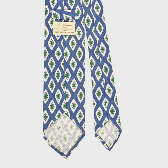 F.Marino Handmade Tie 3-Fold Silk Cotton | Pervinca-Wools Boutique Uomo
