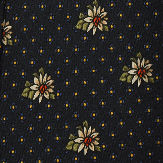 Load image into Gallery viewer, F.Marino Handmade Silk Tie 3-Fold Garden Margherita | Blu-Wools Boutique Uomo
