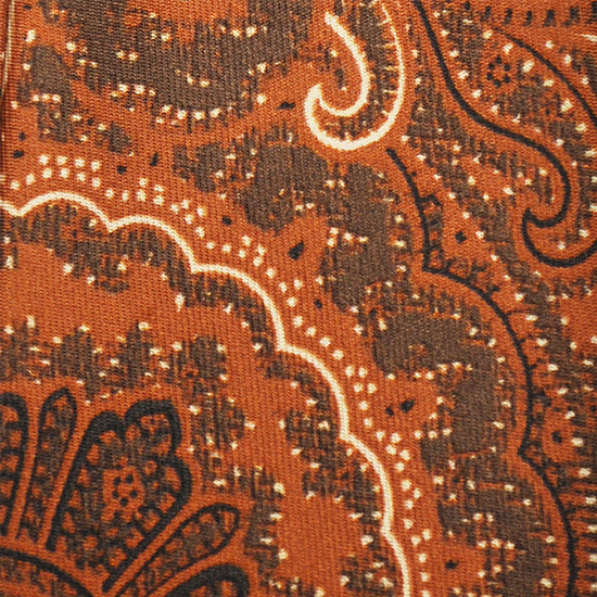 F.Marino Handmade Silk Tie 3-Fold Liberty | Rust-Wools Boutique Uomo