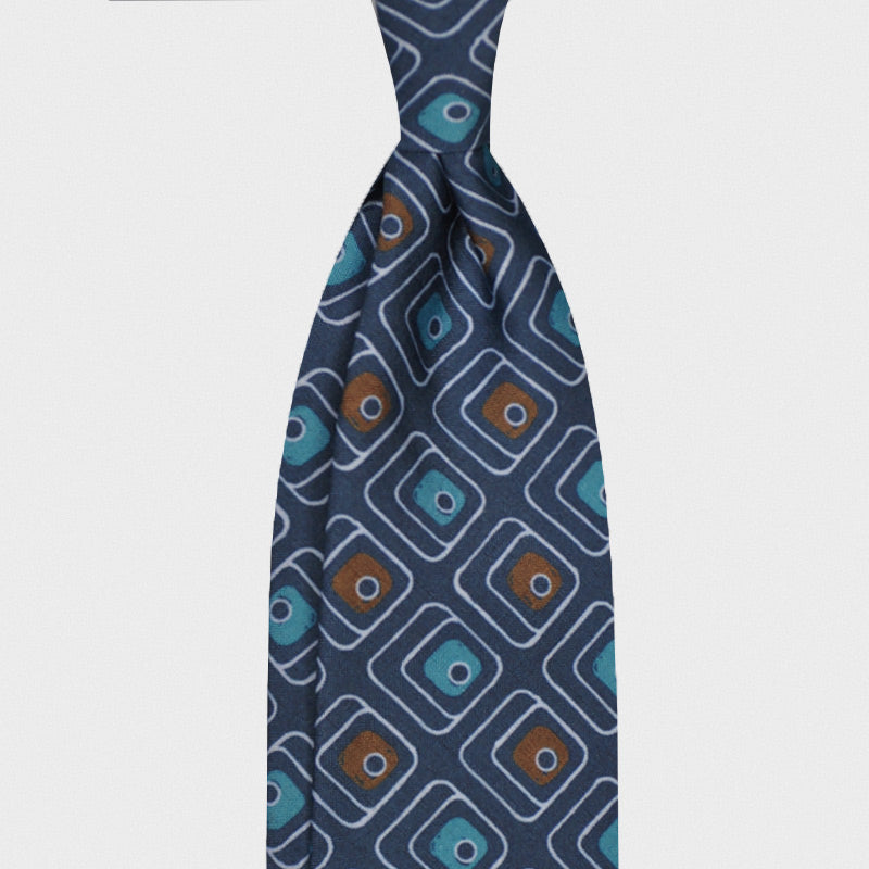 F.Marino Handmade Wool Tie 3-Fold Keyboard-Wools Boutique Uomo