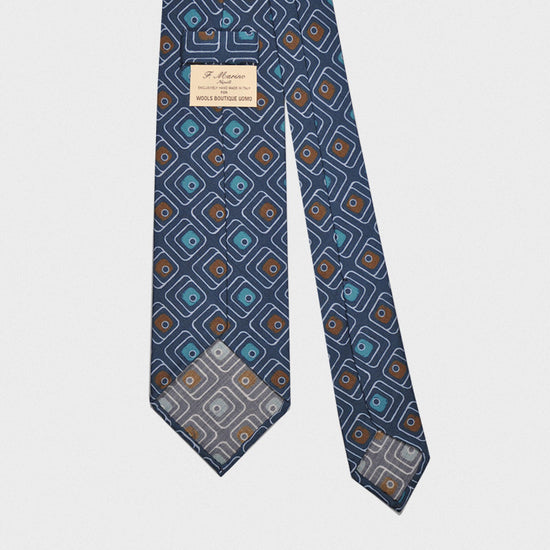 F.Marino Handmade Wool Tie 3-Fold Keyboard-Wools Boutique Uomo