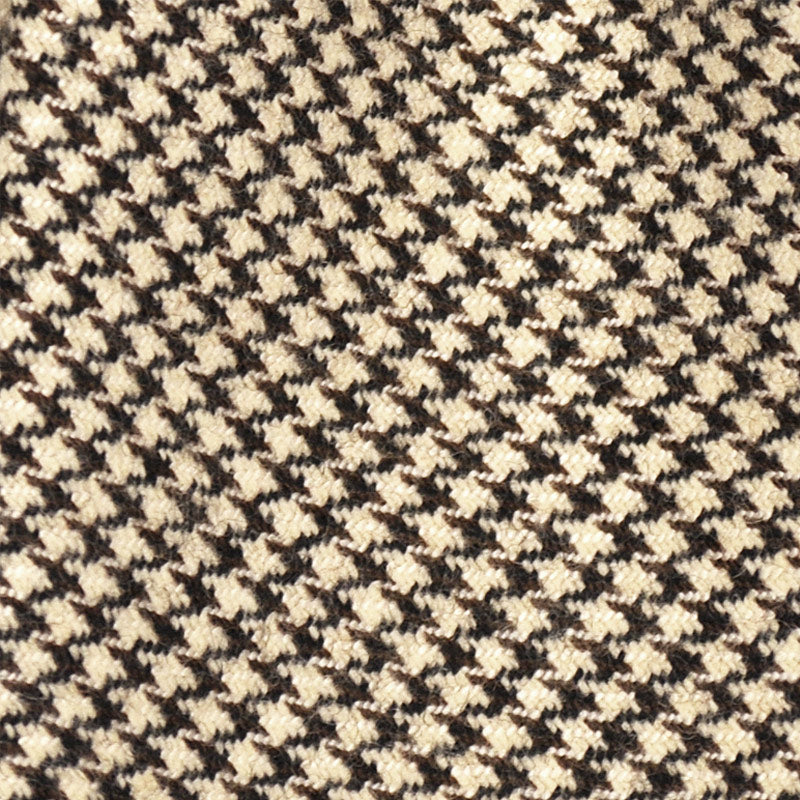 F.Marino Wool Tie 3 Folds Pied de Poule Ivory-Wools Boutique Uomo