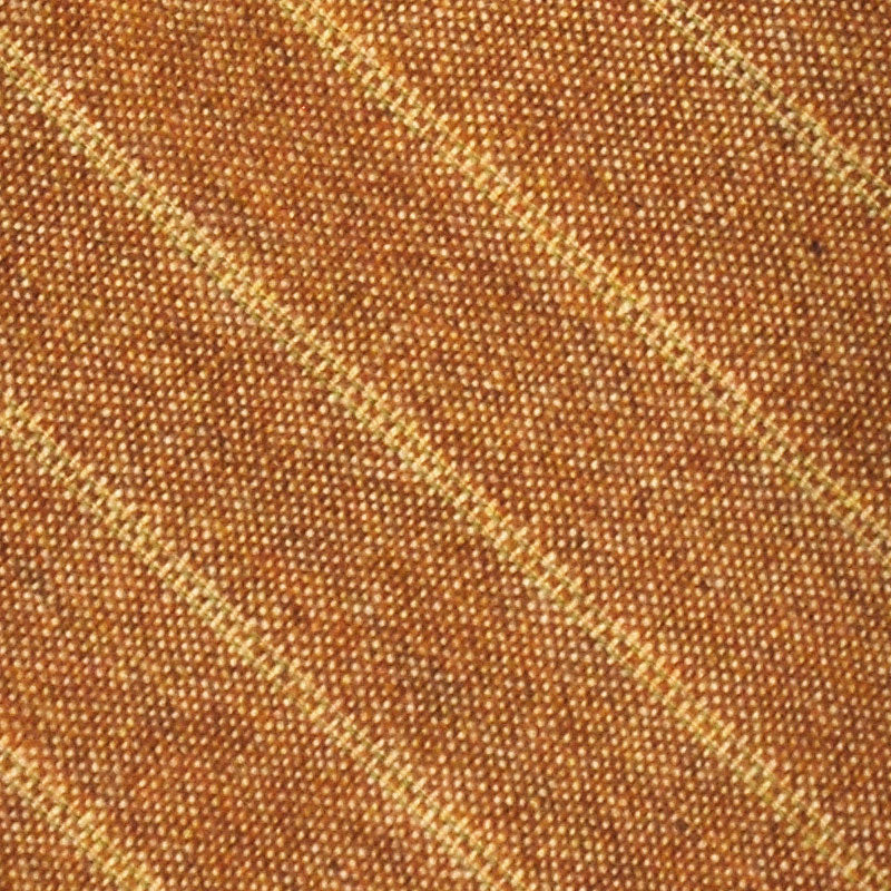 F.Marino Regimental Wool Tie 3 Folds Light Orange-Wools Boutique Uomo