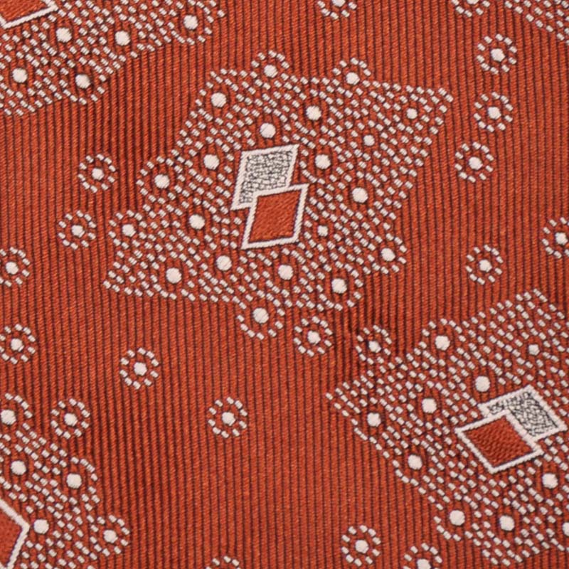 Load image into Gallery viewer, F.Marino Silk Tie 3 Folds Rhombuses Cinnamon-Wools Boutique Uomo
