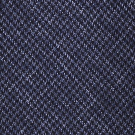 F.Marino Handmade Flamed Wool Tie 3 Folds Pied de Poule Blue-Wools Boutique Uomo