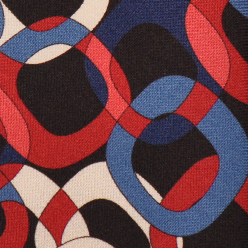 F.Marino Silk Tie Handmade 3 Folds Chain-Wools Boutique Uomo