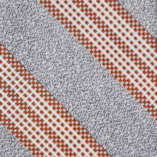 F.Marino Regimental Silk Tie 3 Folds Ash Caramel Brown-Wools Boutique Uomo