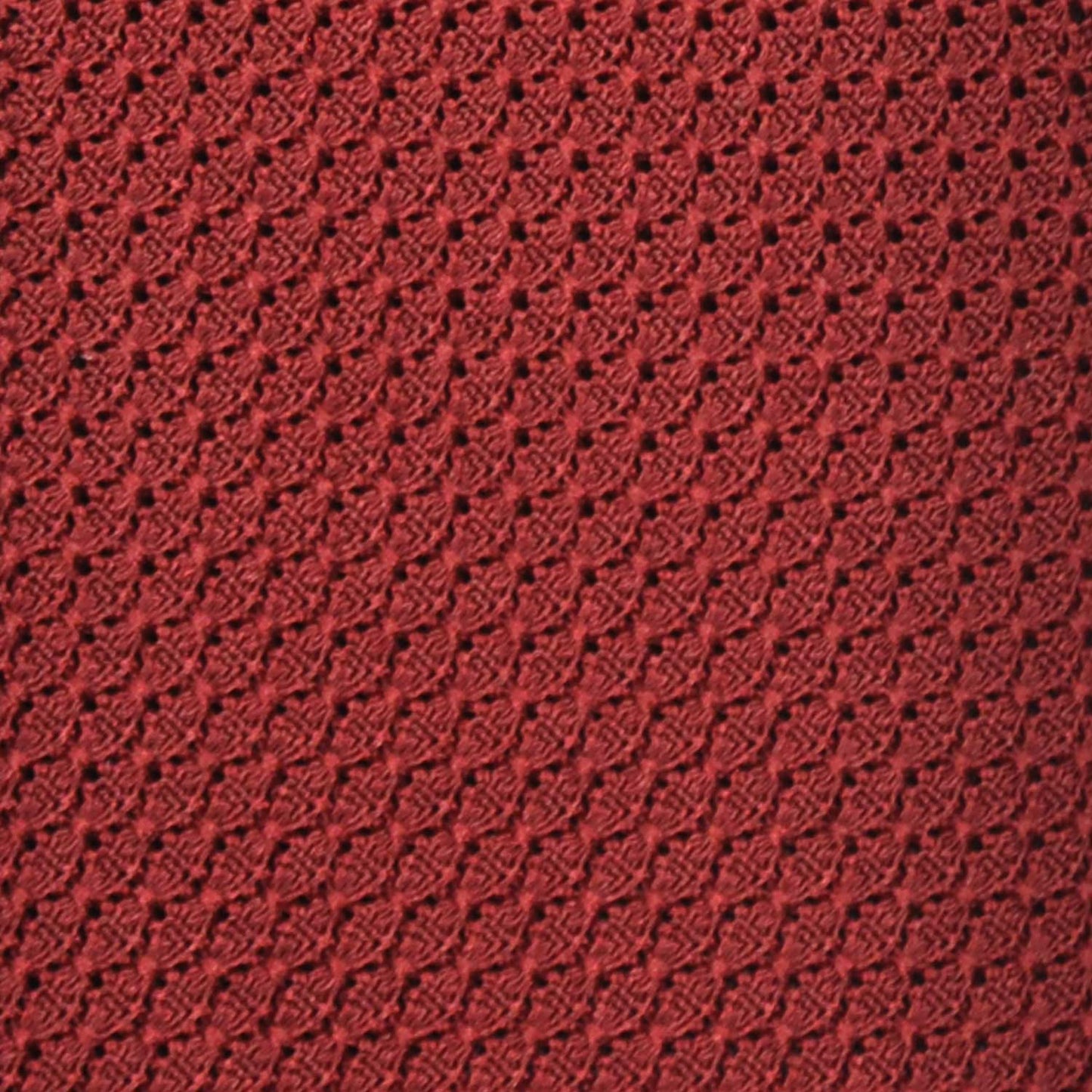 F.Marino Grenadine Silk Tie Chunky Gauze 3 Folds Brick Red-Wools Boutique Uomo