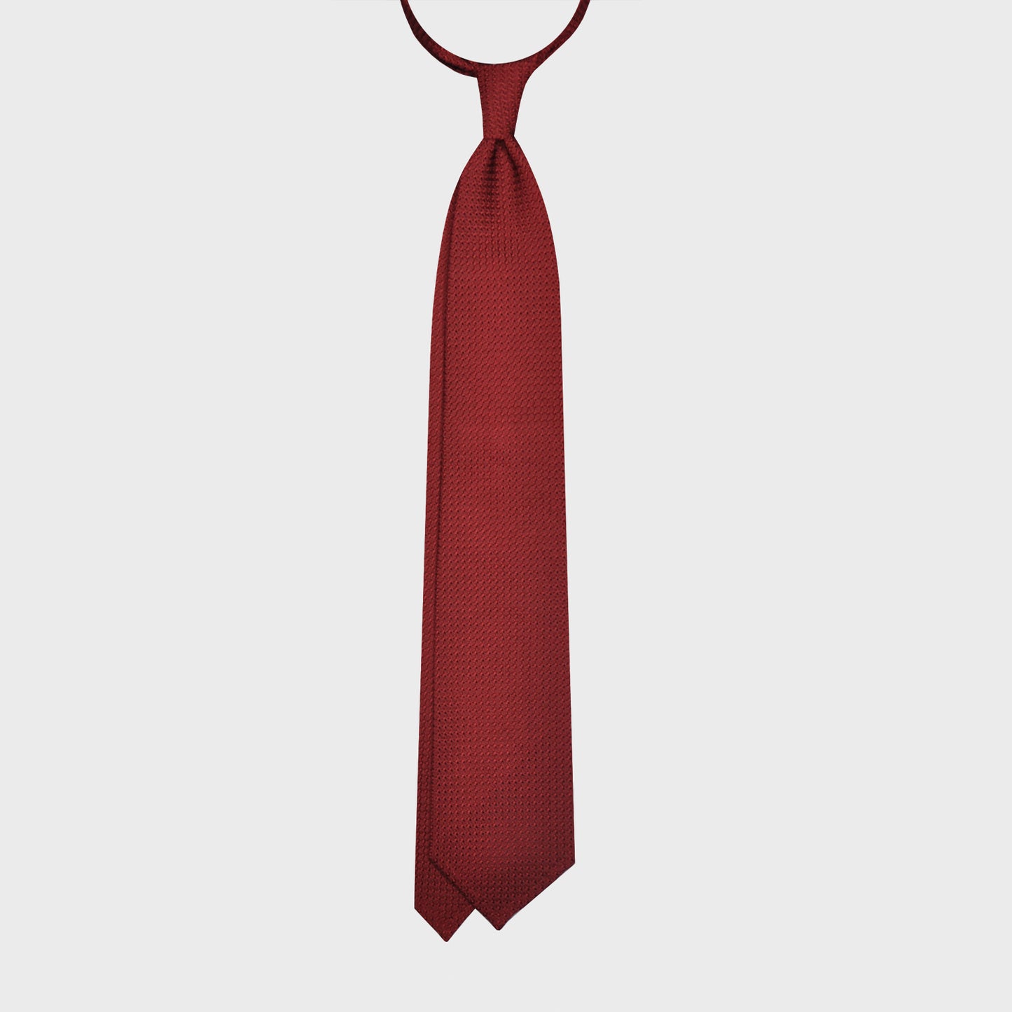 Load image into Gallery viewer, F.Marino Grenadine Silk Tie Chunky Gauze 3 Folds Brick Red-Wools Boutique Uomo
