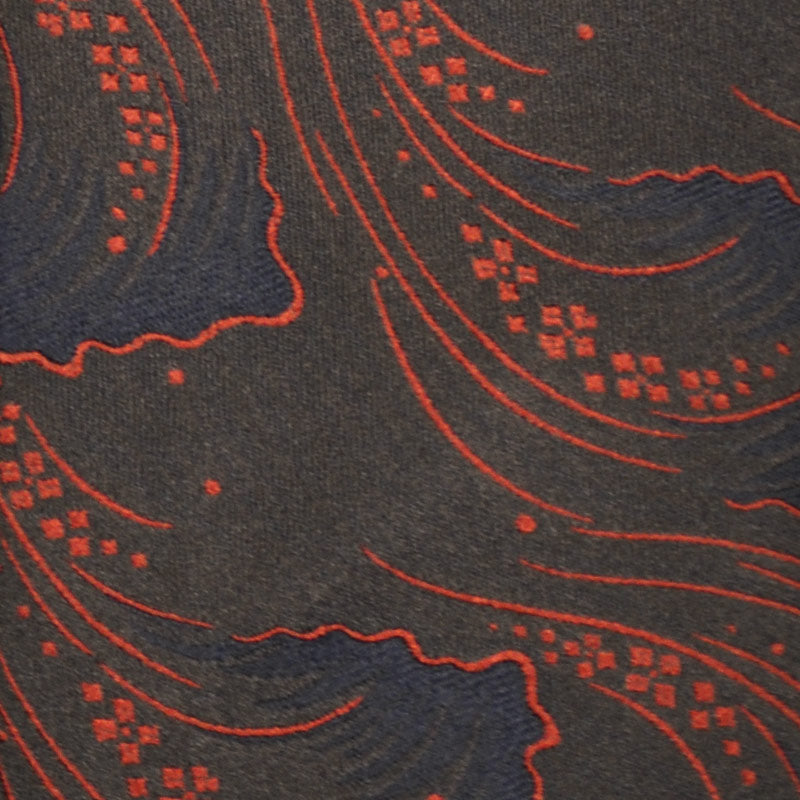 F.Marino Silk Tie 3 Folds Floral Mud Brown-Wools Boutique Uomo