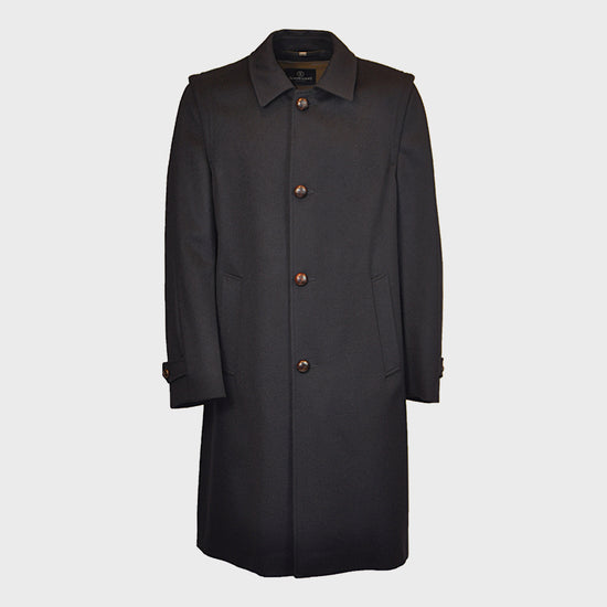 Schneiders Men's Loden Coat Hubertus Navy Blue-Wools Boutique Uomo
