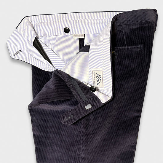 Load image into Gallery viewer, Rota Corduroy Trousers Blue-Wools Boutique Uomo
