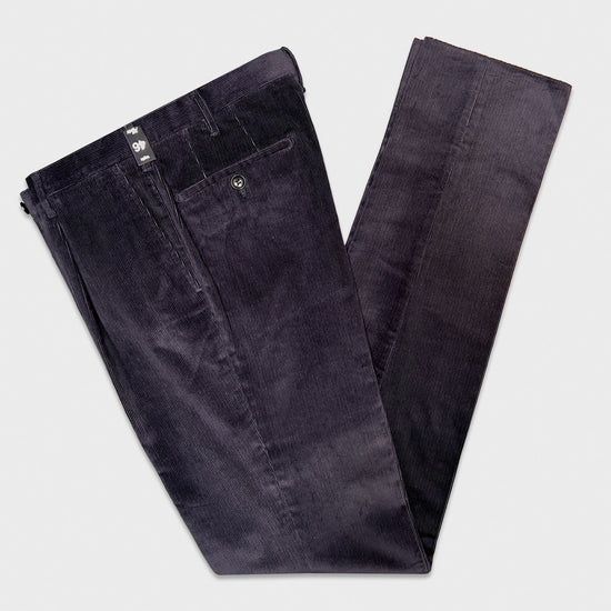 Rota Corduroy Trousers Blue-Wools Boutique Uomo