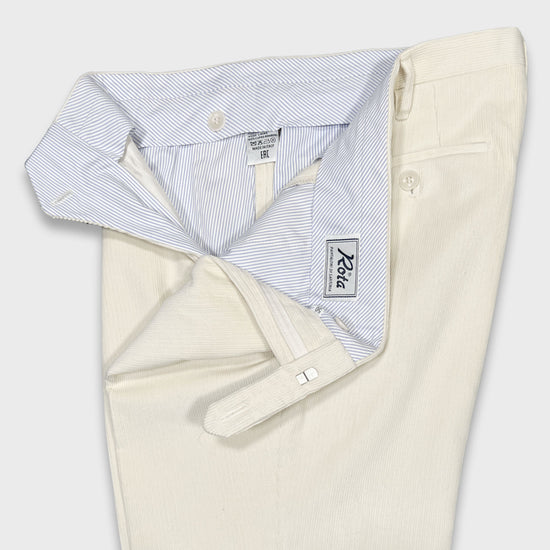 Rota Corduroy Trousers Ivory-Wools Boutique Uomo