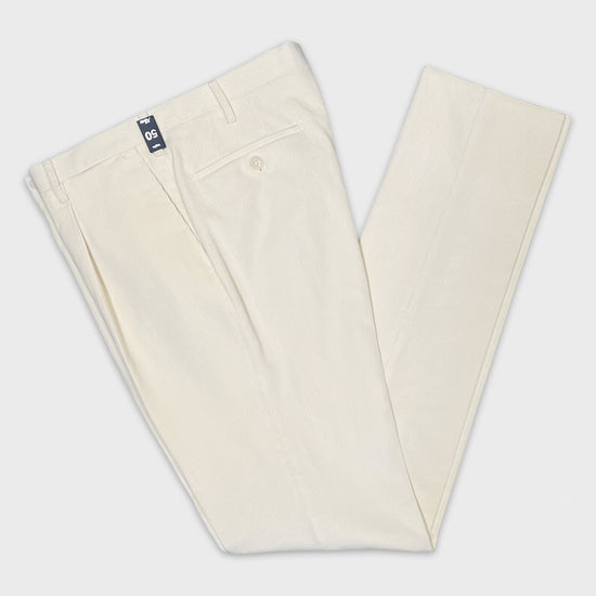 Rota Corduroy Trousers Ivory-Wools Boutique Uomo