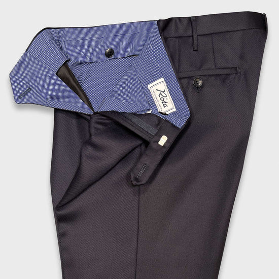 Load image into Gallery viewer, Rota Covert Wool Trousers Dark Blue-Wools Boutique Uomo
