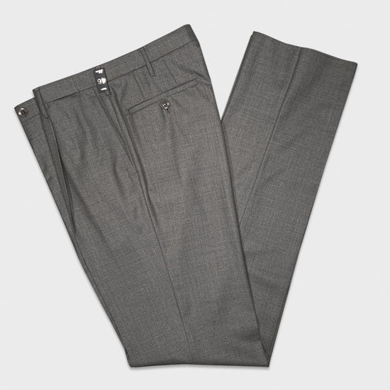Load image into Gallery viewer, Rota Men&amp;#39;s Trousers Wool 150&amp;#39;s Smoke Grey-Wools Boutique Uomo
