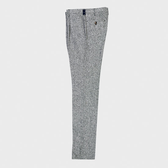 Load image into Gallery viewer, Rota Men&amp;#39;s Wool Trousers Donegal Tweed Black White-Wools Boutique Uomo

