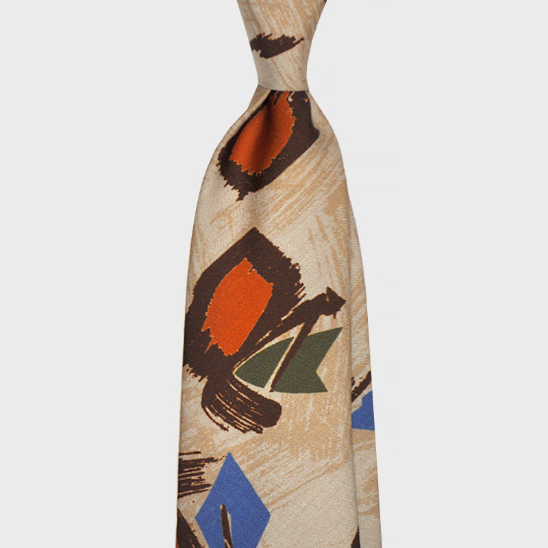 F.Marino Handmade 3-Fold Untipped Wool&Silk Tie | Africa One-Wools Boutique Uomo