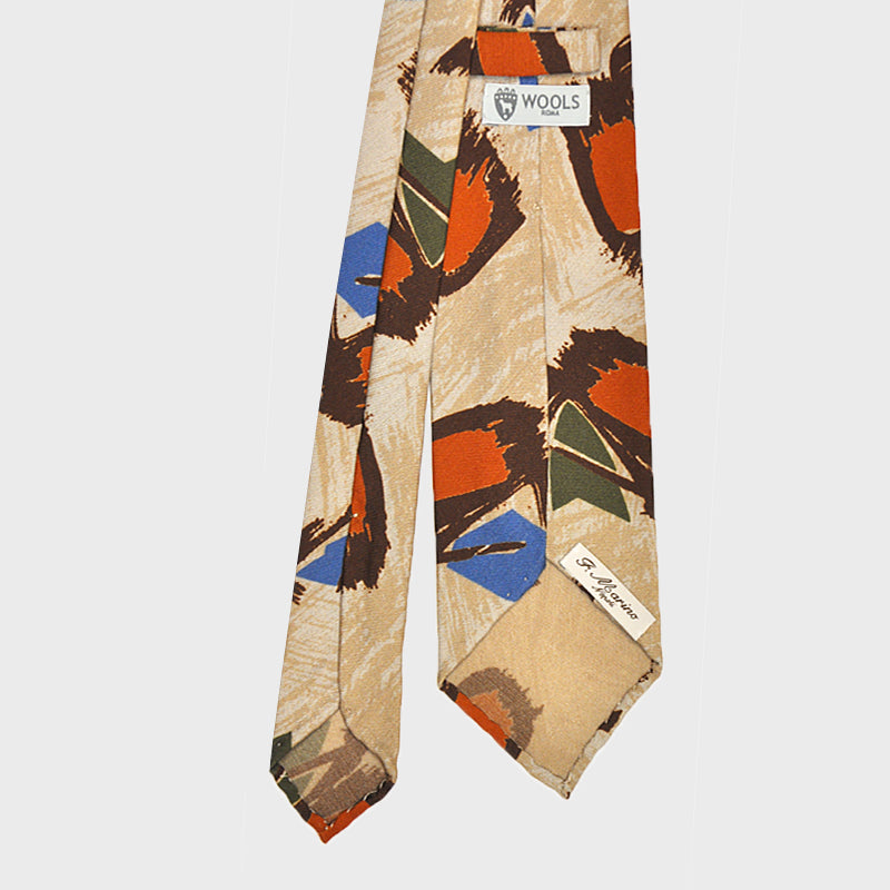 F.Marino Handmade 3-Fold Untipped Wool&Silk Tie | Africa One-Wools Boutique Uomo