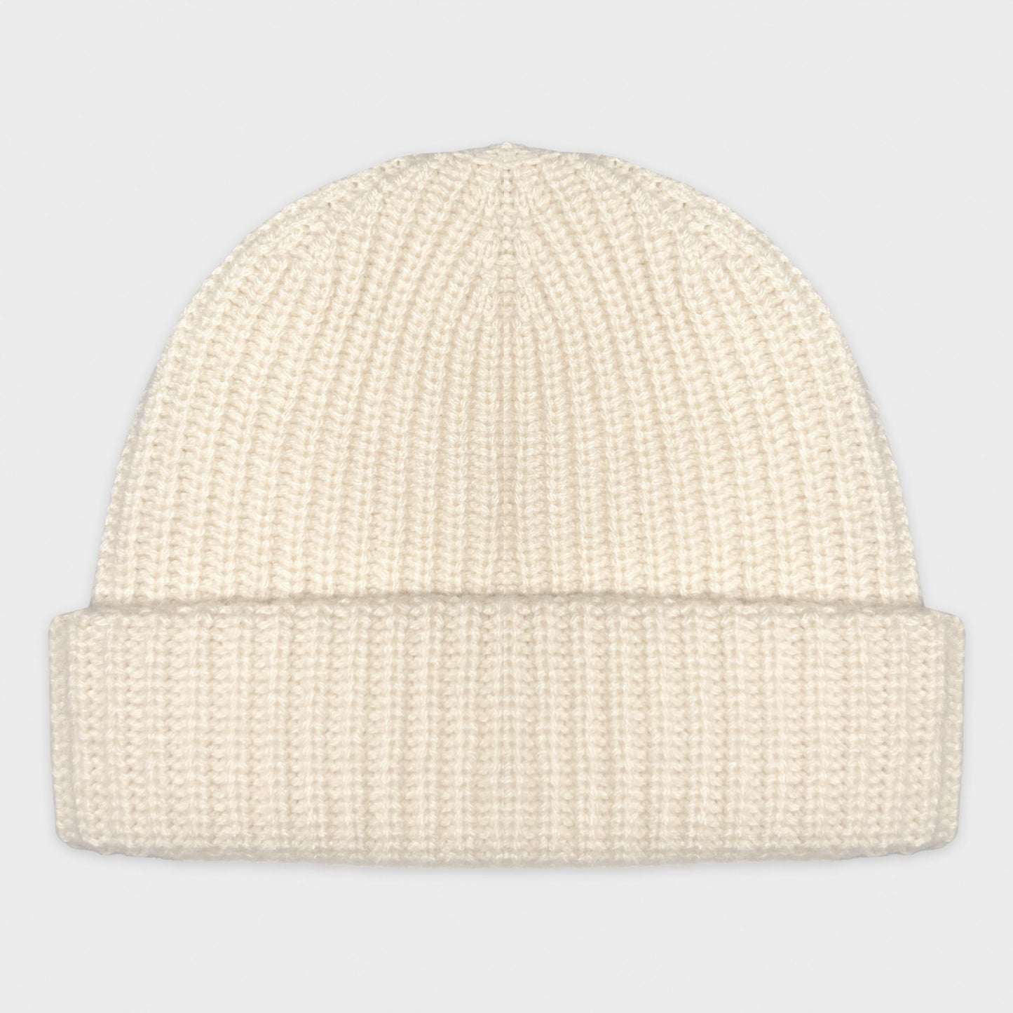 Valstar Cashmere Hat Ribbed Ivory White-Wools Boutique Uomo