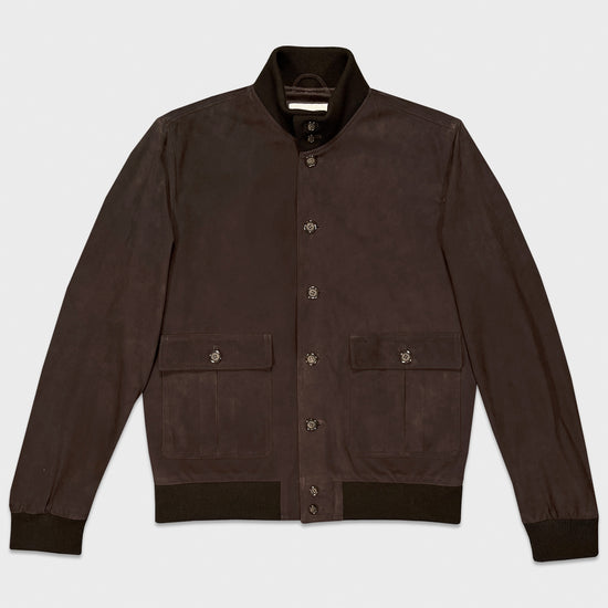 Valstarino A1 Military Flight Jacket Suede Brown Caffè-Wools Boutique Uomo