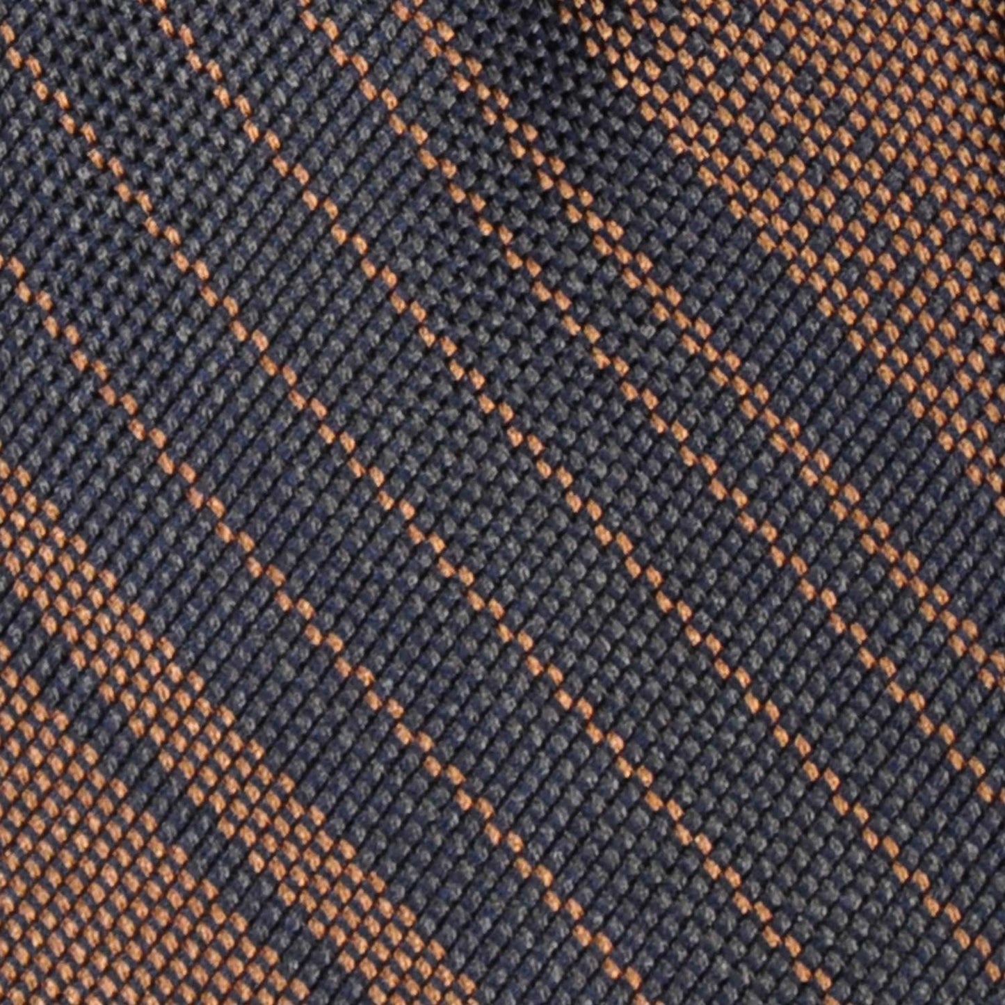 F.Marino Panama Silk Tie 3 Folds Regimental Striped Bronze-Wools Boutique Uomo